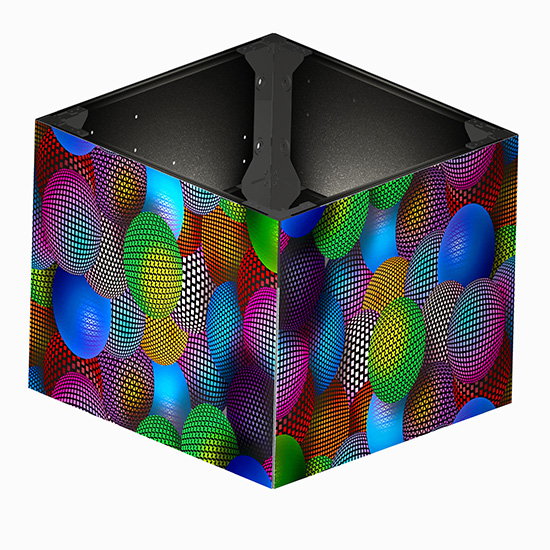 Squre 란 발광 다이오드 표시를위한 정면 서비스 90도 LED 패널